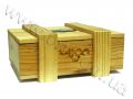 деревянная коробка с шильдой